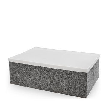 Короб для хранения Handy Home серый с пластиковой крышкой 33x23x11 см (EH-02S) фото, описание, характеристики, цена