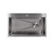 Мойка для кухни интегрированная Lidz Handmade H7545 Brushed Steel 3,0/1,0 мм LDH7545BRU49457, фото 3, опис, характеристики, ціна