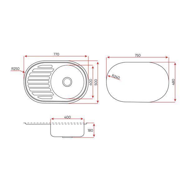 Кухонна мийка Lemax хром (LE-5003 CH) фото, опис, характеристики, ціна