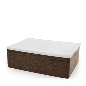 Короб для хранения Handy Home коричневый с пластиковой крышкой 33x23x11 см (EH-01S) фото, описание, характеристики, цена
