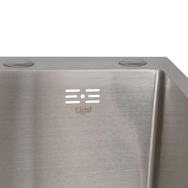 Мийка для кухні інтегрована Lidz Handmade H6350L крило ліворуч (LDH6350BRUL45588) Brushed Steel 3,0/1,0 мм фото, описание, характеристики, цена